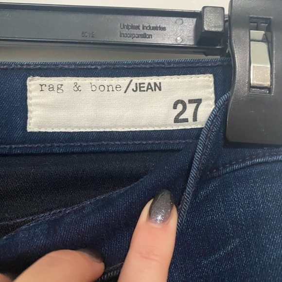 Rag & Bone 10 Inch Distressed Skinny Jeans - Picture 2 of 5